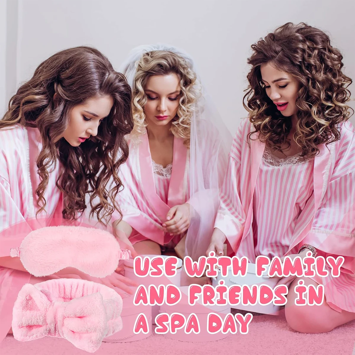 6 قطع من لوازم حفلات النوم للسيدات، مجموعة هدايا مثالية لحفلات السبا وحفلات البيجامة وحفلات البكالوريوس #4