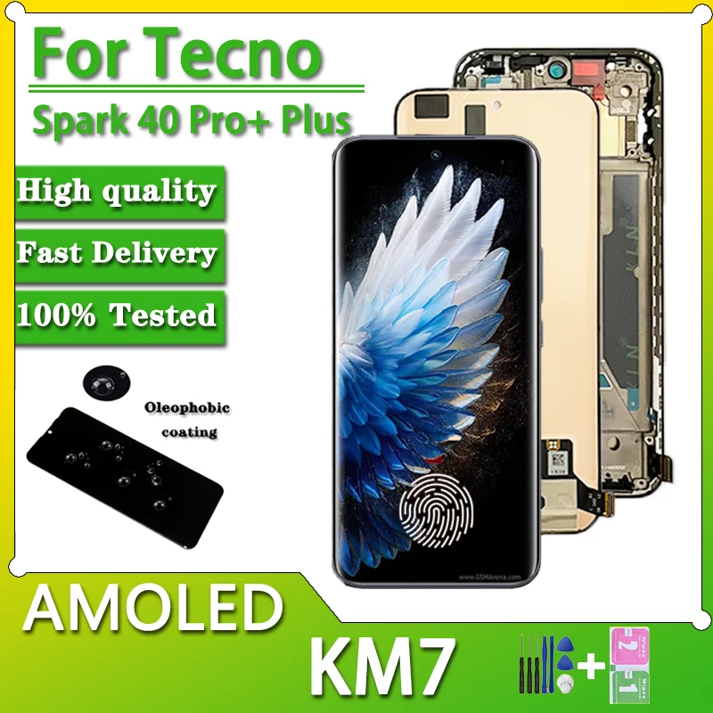 678“amoled-for-tecno-spark-40-pro-display-for-tecno-spark-40-pro-plus-km7-lcd-display-screen-touch-panel-digitizer-assembly