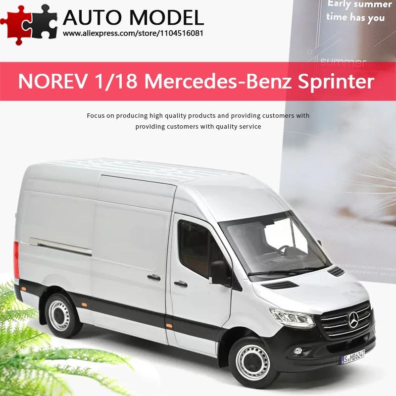 

Norev 1:18 Die-Cast Car Mercedes-Benz Sprinter 2018 Mpv Imitation Alloy Car Model Metal Miniature Car Collection Cars Adult Toys