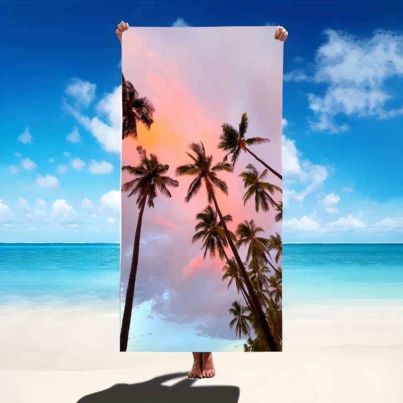 Compact Beach Towel Microfiber Quick Dry Sand Free Oversized Lightweight Travel Swim Pool Camping Gym Yoga Trendy Gift For Him