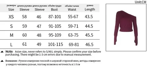 2025 Höst Dam Enfärgade Sned Krage T-shirts Gatumode Långa Handskar Ärmar Smal Mode Gatumode Nedsänkta Axlar T-shirts 8 best sales långärmad t-shirt med handskar - №2