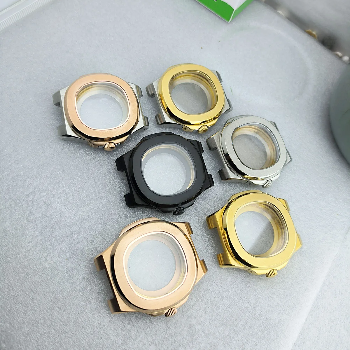 Корпус NH38 40 мм с сапфировым стеклом и нержавеющей сталь 904l подходит для аксессуаров для часов с автоматическим механизмом NH35/NH38