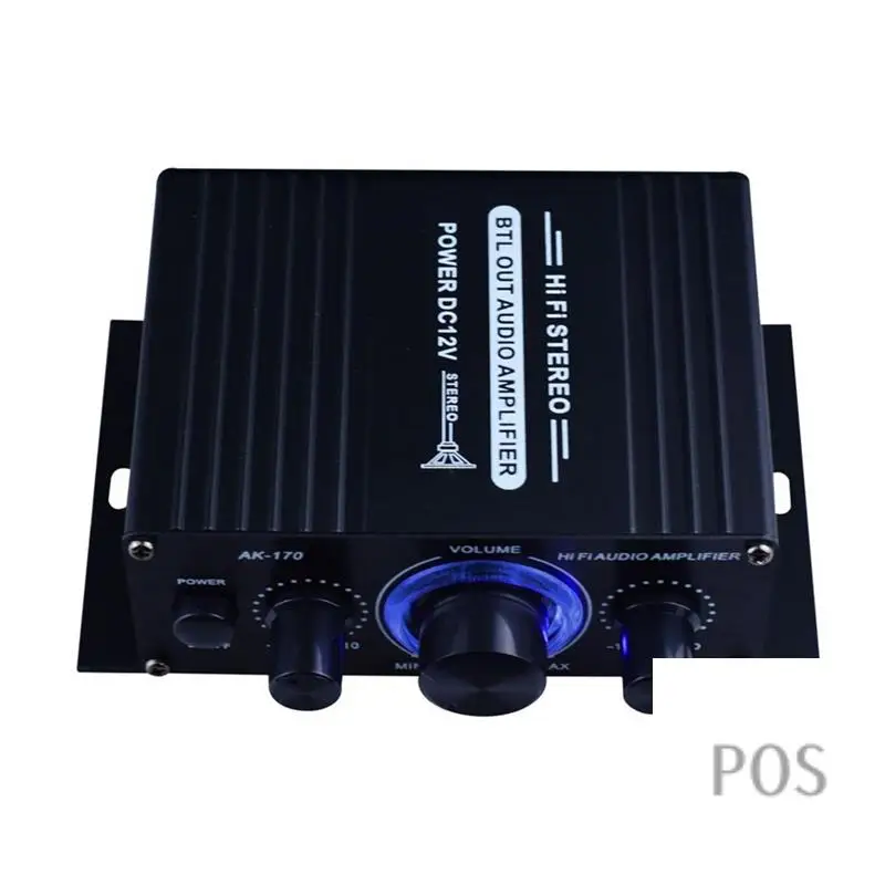 Amplificador de potência rádio fm mini amplificador 400w alta fidelidade mini amplificador de potência de áudio hifi amplificador de áudio ak170 amplificador de áudio-pos