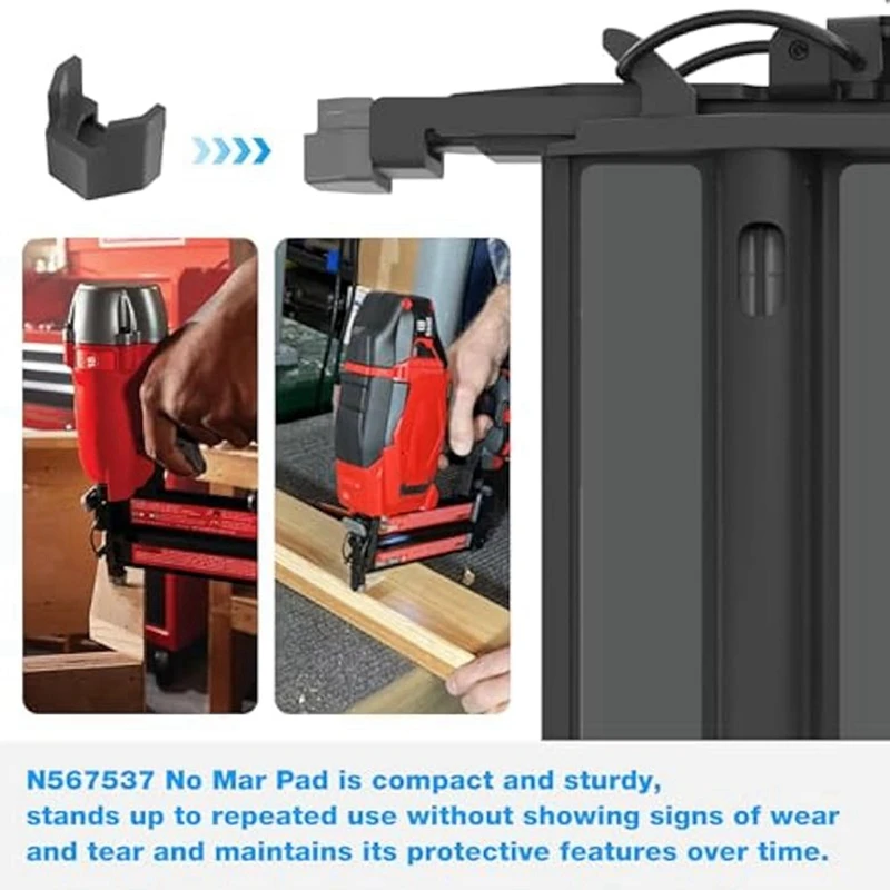 ABRW N567537 No Mar Pads Replacement for Nailer CMCN618B, CMPBN18K, 6-Pack Nailer Tip Protector Accessories