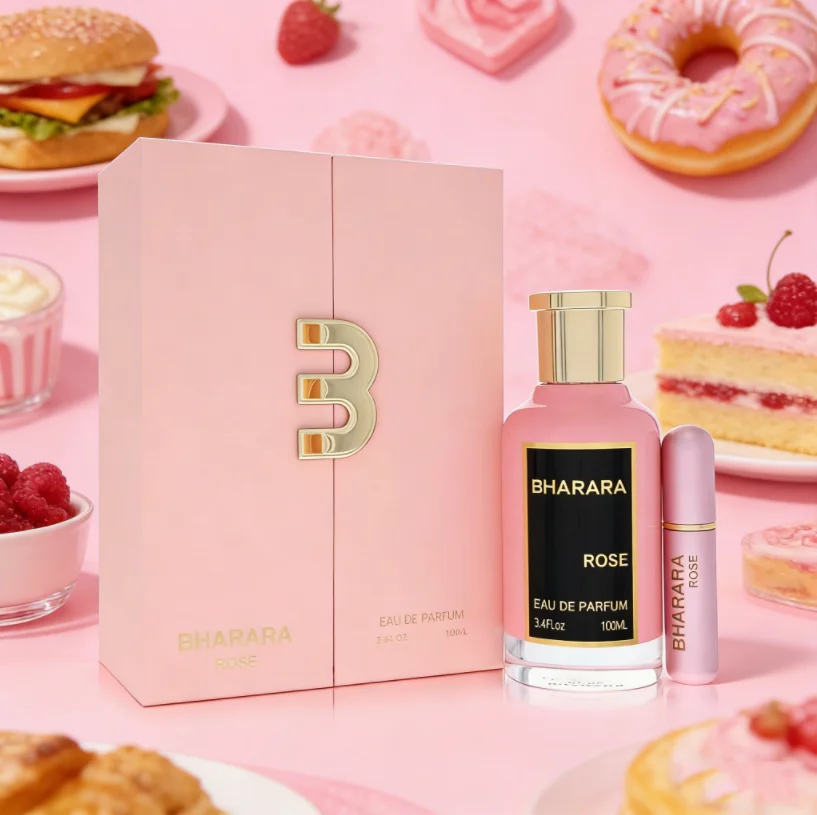 

BHARA.R.A ROSE Women's perfume spray, 3.4oz100ml, new product launched, durable floral gift box packaging