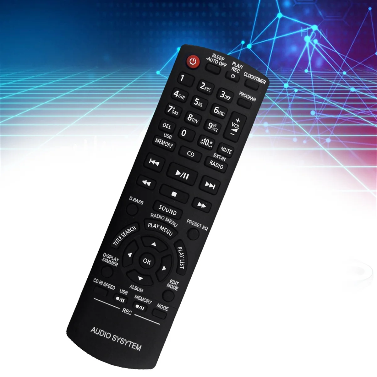 A57G-N2QAYB000637 Remote Control for PANASONIC Audio System SA-AKX32PH-K SA-AKX32PN-K SA-AKX32PR-K SA-AKX54PH-K SA-AKX54PN-K