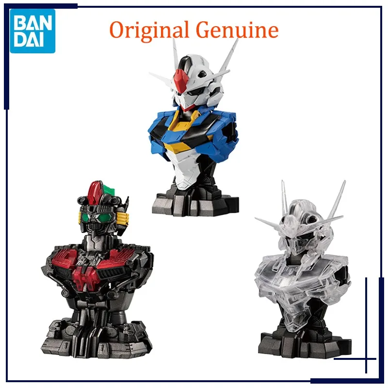 Original Genuine Bandai Anime GUNDAM AERIAL Gashapon Mechanical Bust Model Toys Action Figure Gifts Collectible Ornaments Boys