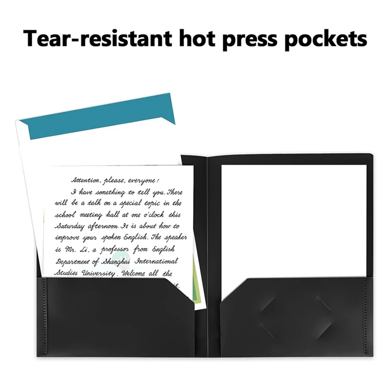 포켓이 있는 폴더, 25팩 2포켓 폴더는 Letter 크기에 맞습니다. 학교 사무실 홈용 포켓이 있는 파일 폴더