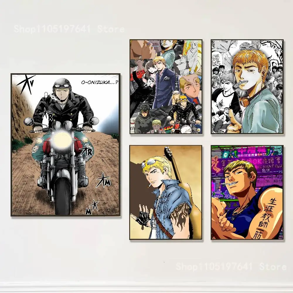 

Great Teacher O-Onizukas GTO Poster Multi-Purpose Wall Art for Living Room Bedroom Office Hallway Bar Home Decor Gift