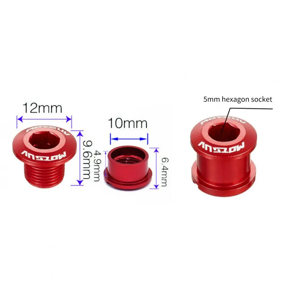 5Pcs MOTSUV vite per manovella per bicicletta viti per piastra MTB da strada in lega di alluminio piastra di fissaggio bullone per corona accessori bicicleta