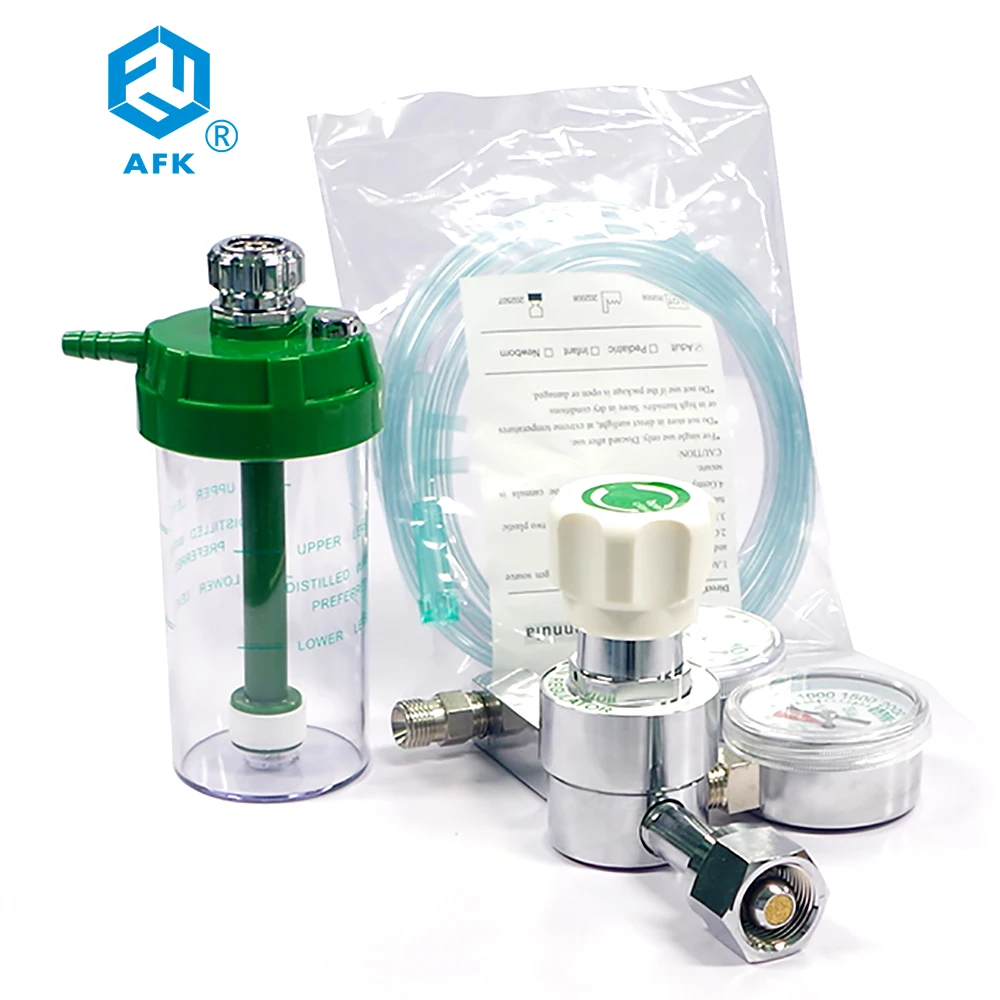 Medical Oxygen Regulator CGA540 with Flowmeter Gauge High Pressure For for Oxygen Cylinder 4000psi