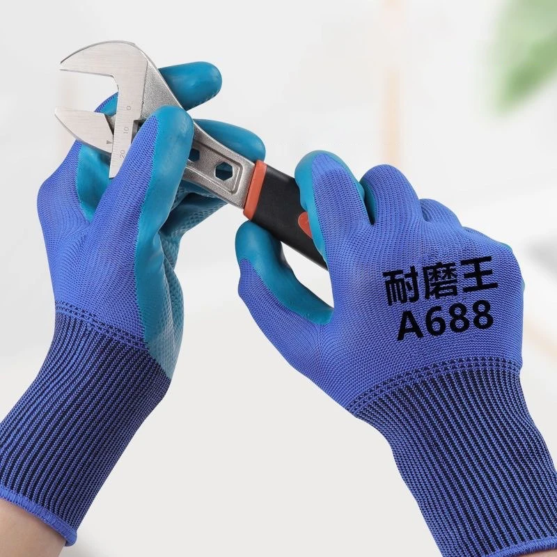 Pressive Latex Labor Glove Gloves Abrasion-resistant Plastic Gloves Thickened Glove Gloves With Glue Working Gloves