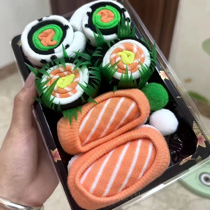Creative Simulation Sushi Sock Gift Box for Personalized and Fun Christmas and Birthday Gifts for Male and Female Friends