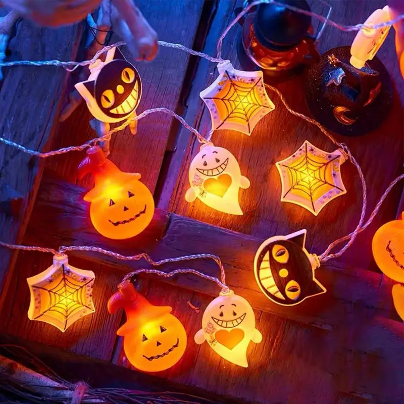 Halloween Lichterkette Halloween LED Lichterkette Urlaub Dekoration Lichter batterie betrieben für Ferienhaus Dekoration