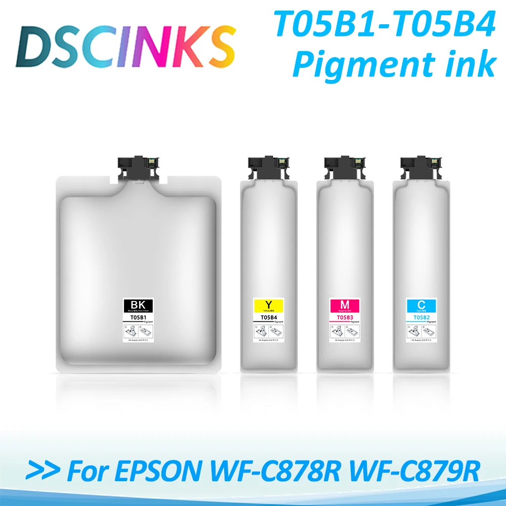 New Arrival A Set T05B1 -T05B4 Ink Bag With Pigment Ink & Chip For Epson WorkForce Pro WF-R5190DTW WF-R5690DTWF Europe Printer