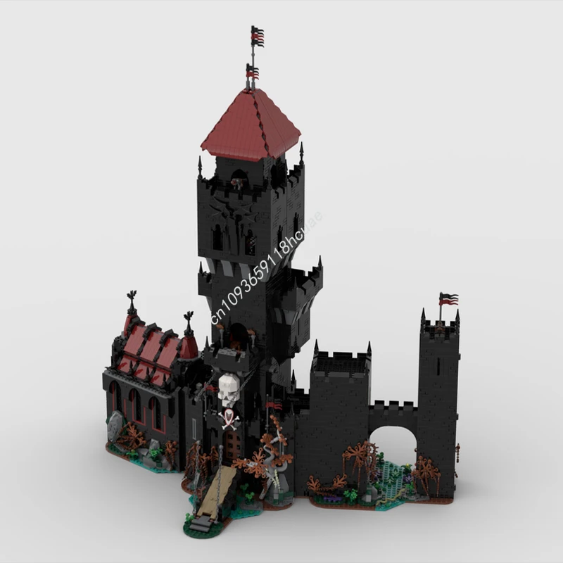 5838 Uds. MOC Night Swamp Tower Castillo modelo bloques de construcción Modular educación ensamblar juguetes idea arquitectura regalos de navidad