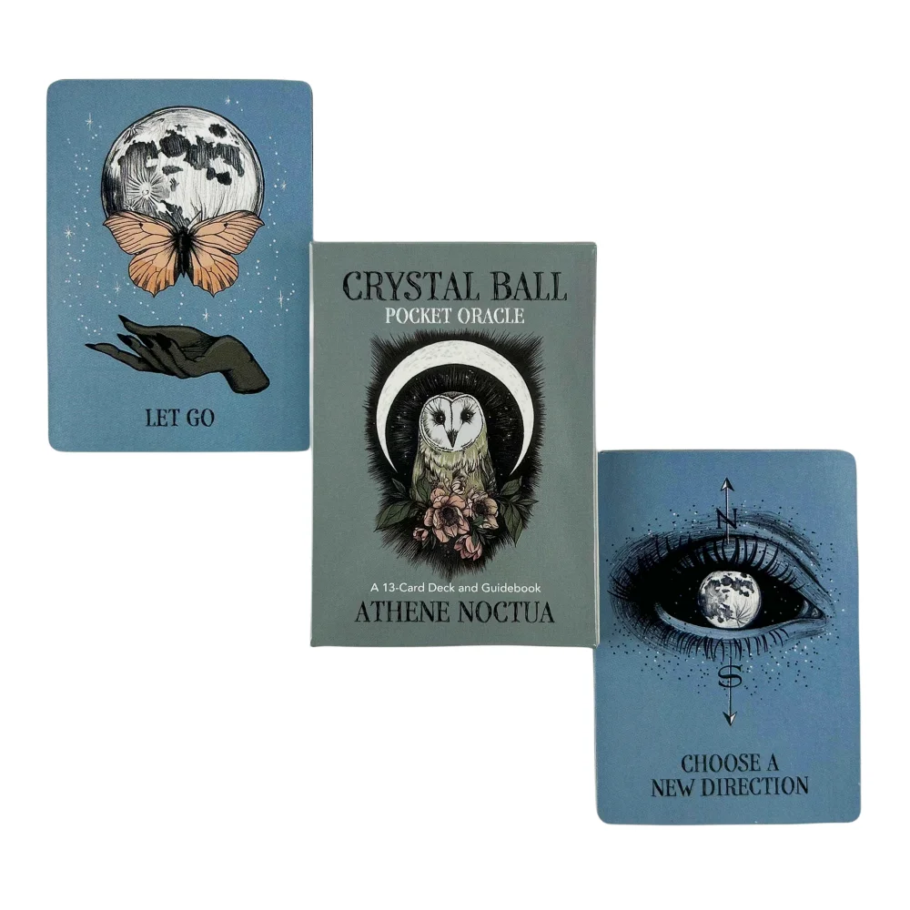 Crystal Ball Pocket Oracle Cards Classic Divination Visions Tarot Board Games Deck Party Edition
