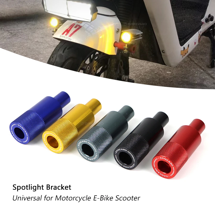 Motorcycle Spotlight Extension Pole Frame Support Bracket Holder M6 M8 Universal Light Bracket Fender Modified Headlight Stand 