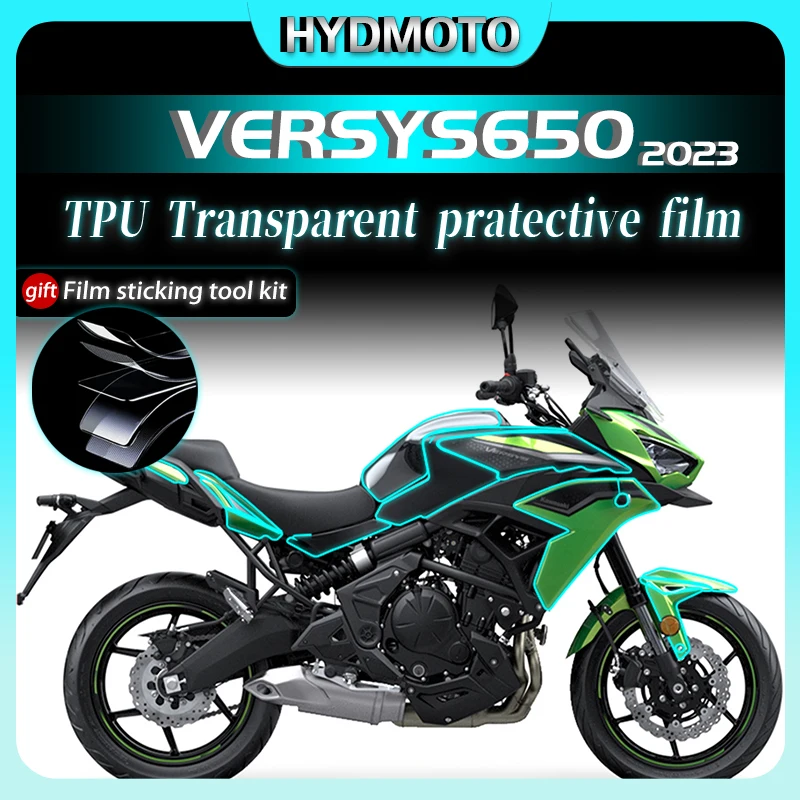 

Для мотоцикла Kawasaki Monster 650 2023, прозрачные водонепроницаемые наклейки, защитная пленка для краски кузова автомобиля, аксессуары