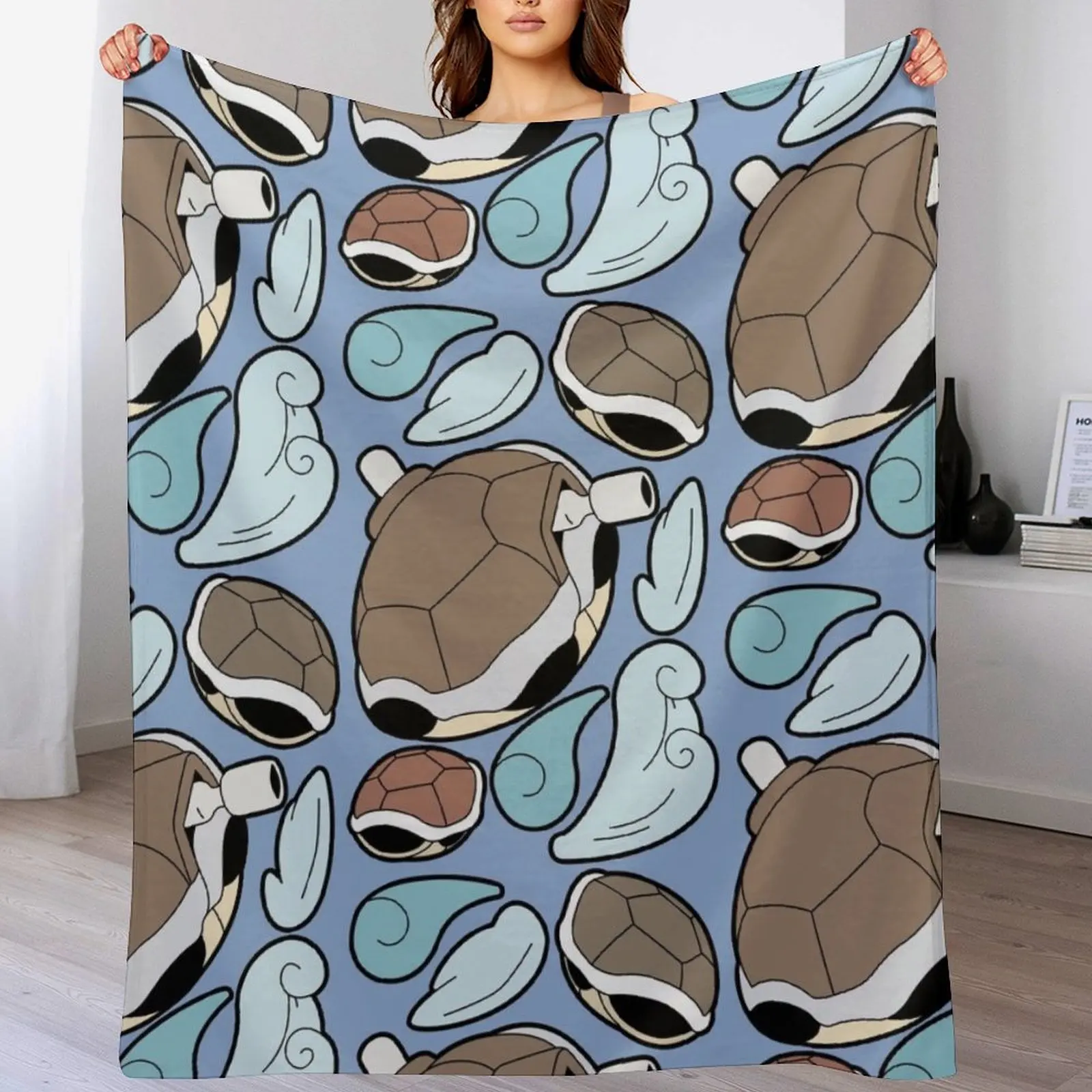 

Shellfish Monster Collage Throw Blanket Thermals For Travel Personalized Gift Nap Hairy Blankets