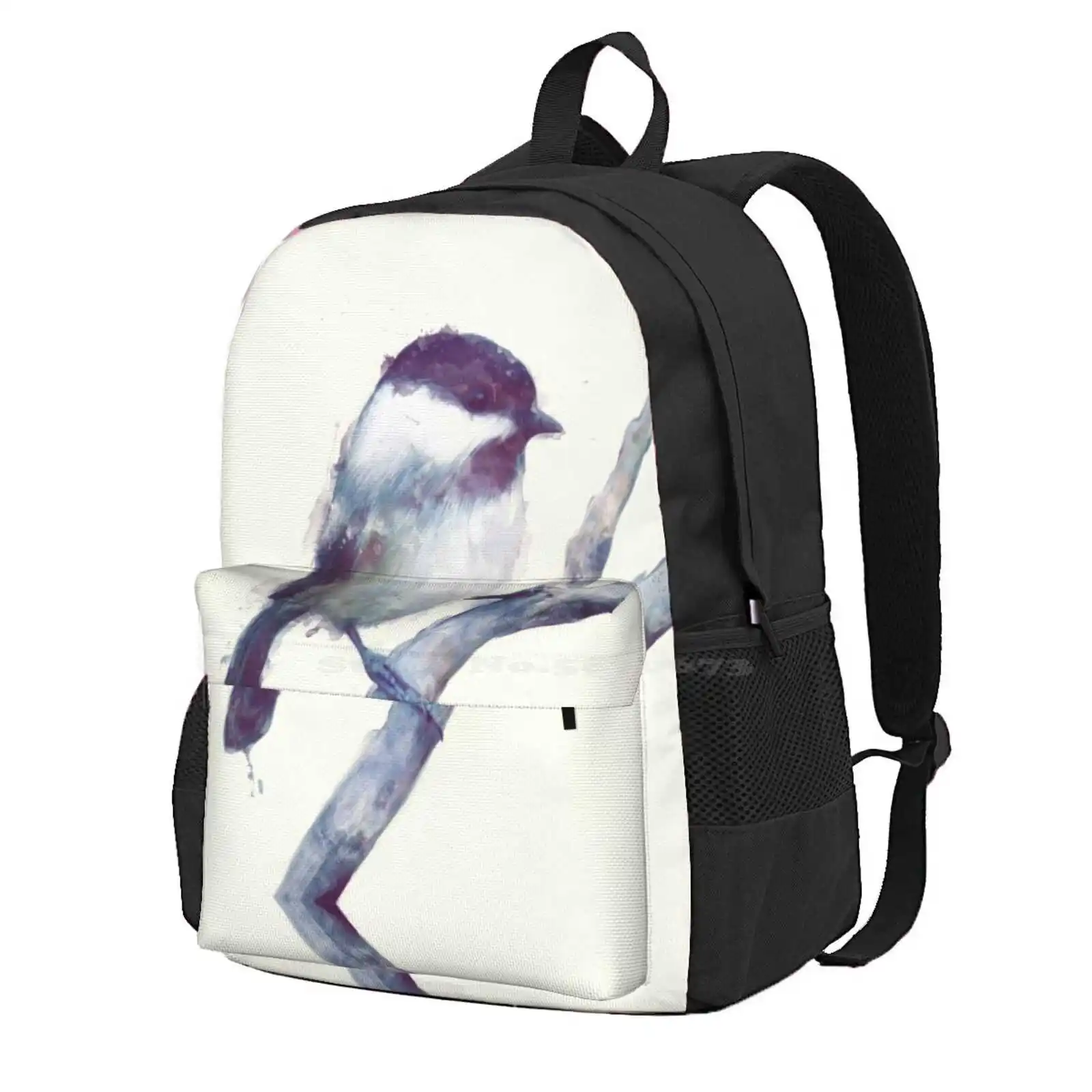 

Bird // Trust Hot Sale Schoolbag Backpack Fashion Bags Bird Trust Animals Nature Branch Water Colour Water Color