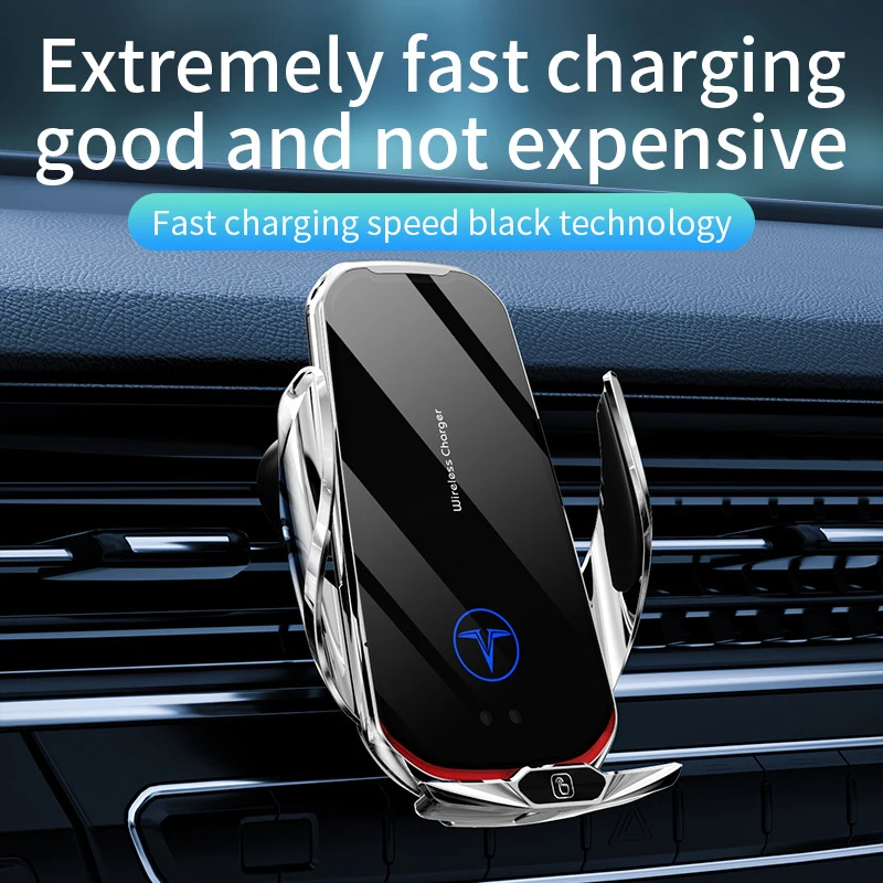 Smart Sensor Auto-Clamping Mount. 15W Wireless Fast Charging. Stable Air Vent & Dashboard Holder. Works With All Smartphones