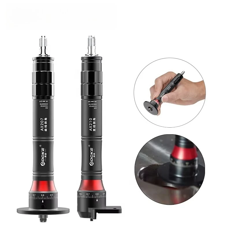 

AX2 Mini Pneumatic Chamfering Machine Metal Deburring Chamfer Tool Handheld Adjustable Trimming Arc Corner Deburring