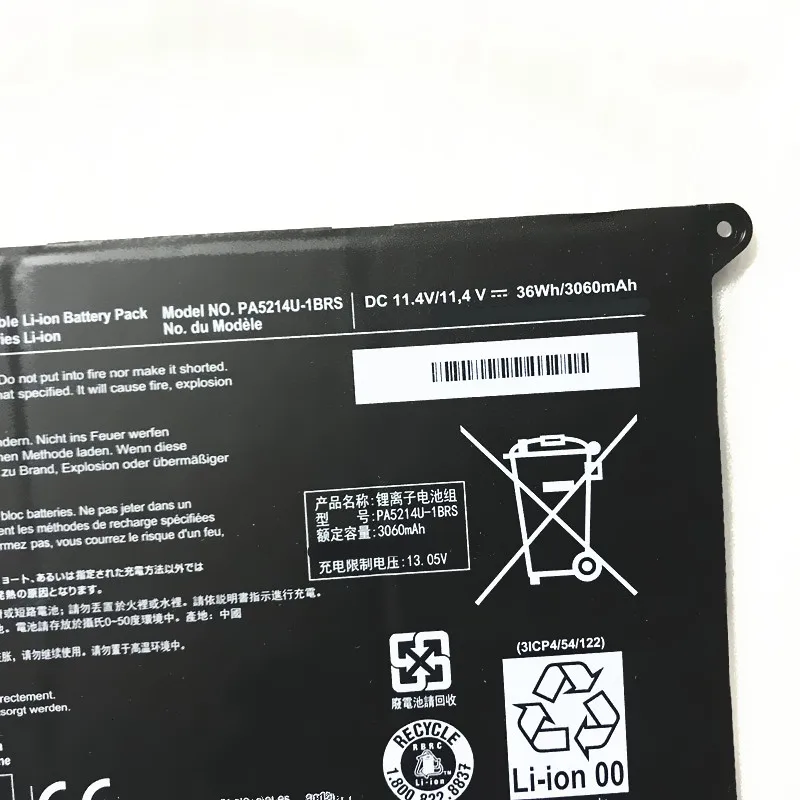 Imagem -05 - Bateria do Portátil para Toshiba Portege Z20t-b Z20t-c 11.4v 36wh Wt20-b Computador Portátil Pa5214u1brs Pa5214u