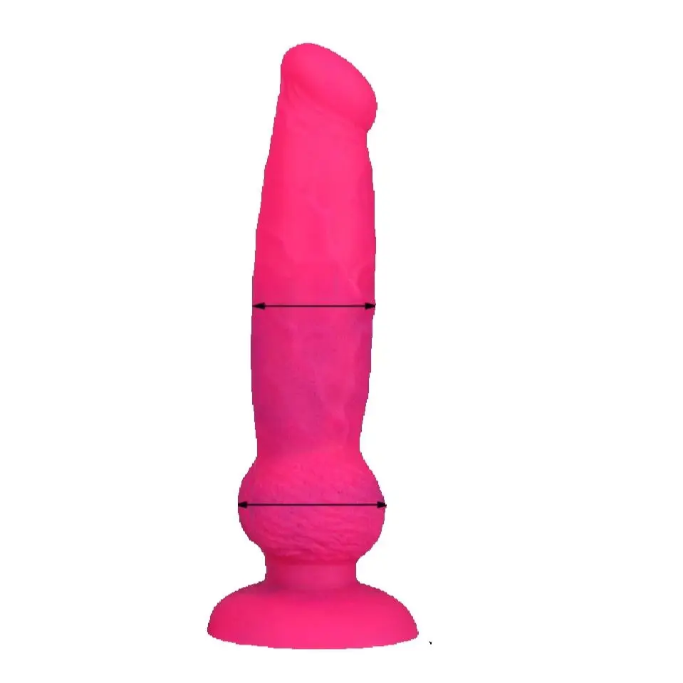 Dog Wolf Dildo Knot Pink Sex Animal Penis Cute Desir Wire Drawing Process Sex Toys for Women with Suction Cup S3383