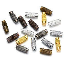 20pcs Brass Screw Clasp Closure Fastener Lock Jewelry End Tip Caps For DIY Bracelet Necklace Jewelry  Making Supply Accessories