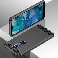 Shockproof Matte Case For Nokia 7.1 nokia7.1 Luxury Silicone Protective Cover for nokia 7.1 Anti Scratch Carbon Fiber Cases