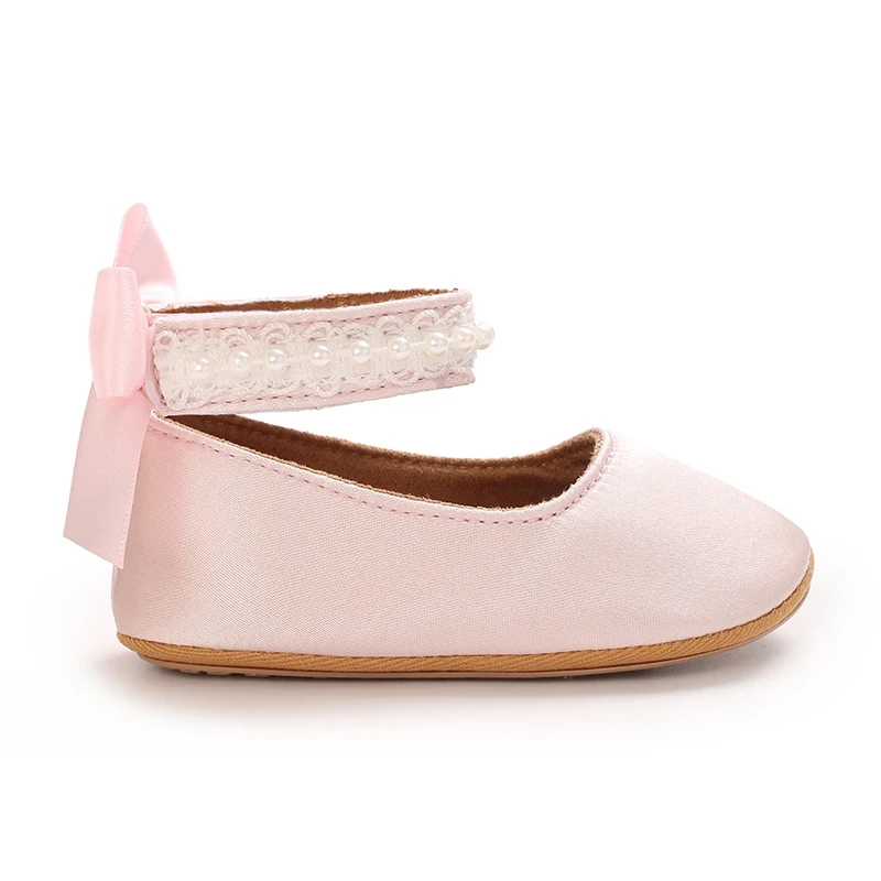 Mary Jane Flats für Kleinkinder, Mädchen, mit Schleife, rutschfeste, weiche Sohle, Prinzessinnen-Laufschuhe für Kleinkinder, Sneaker, Hochzeitskleid, Tanzschuhe – Detail 17