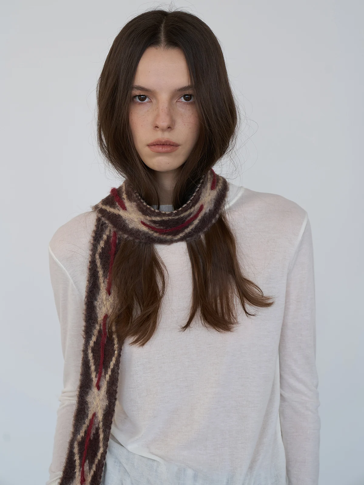 

SOFOON Casual Loose Fit Long Sve round Ne Wool Base irt Skin-friendly Layering Top Tee Colors Autumn Winter