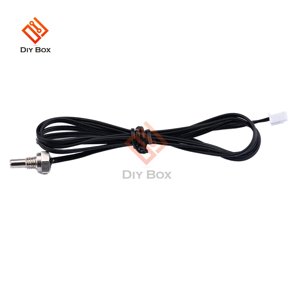 1M 2M 3M NTC Thermistor Temperature Sensor Waterproof Probe Wire 10K M8 Thread Probe Cable B3435 Terminal XH2.54 2PIN