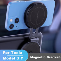 Hidden Magnetic Car Phone Holder For Tesla Model 3 Y Mobile Stand Magnet Support Cell Phone Mount Magsafe Bracket