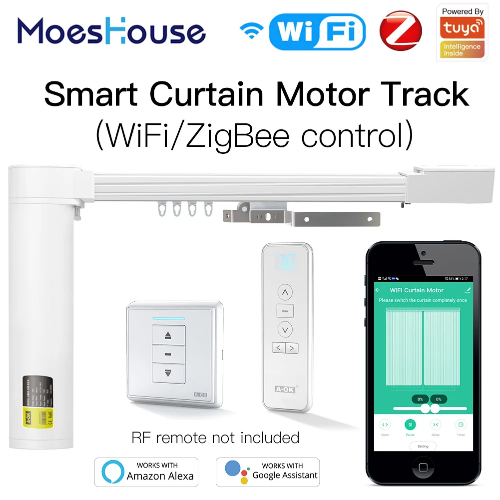 

Улучшенная моторная дорожка ZigBee Tuya с Wi-Fi, несколько режимов управления, дистанционное управление через приложение Alexa Google Home