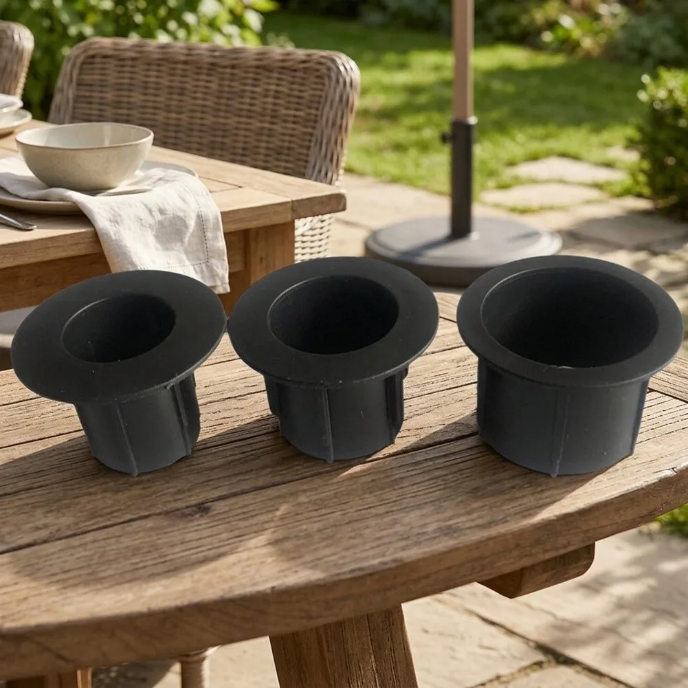 Umbrella Hole Liner Kit for Outdoor Tables PP Construction Designed to Maintain Umbrella Position in Variable Winds