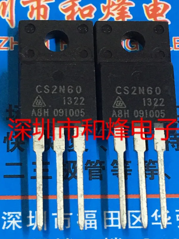 5PCS-10PCS CS2N60  TO-220F 600V 2A   On Stock  New And Origjnal