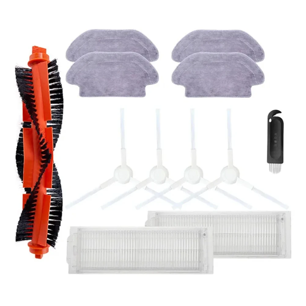 For Xiaomi S12 / B106GL / S10 Robot Vacums Roller Side Brush Hepa Filter Mop Cloths Parts Replacement