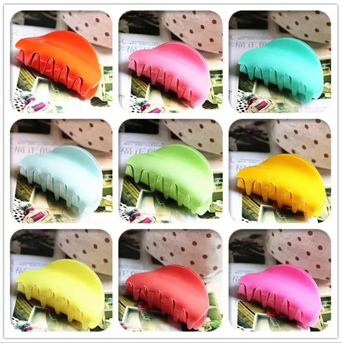 

Новинка 2018 года: модные пластиковые разноцветные акриловые заколки для волос для женщин и девочек, аксессуары для волос.