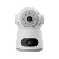 4MP UHD V380pro APP  Dual Lens Full Color Wireless PTZ IP Dome Camera AI Humanoid Detection Home Security CCTV Baby Monitor