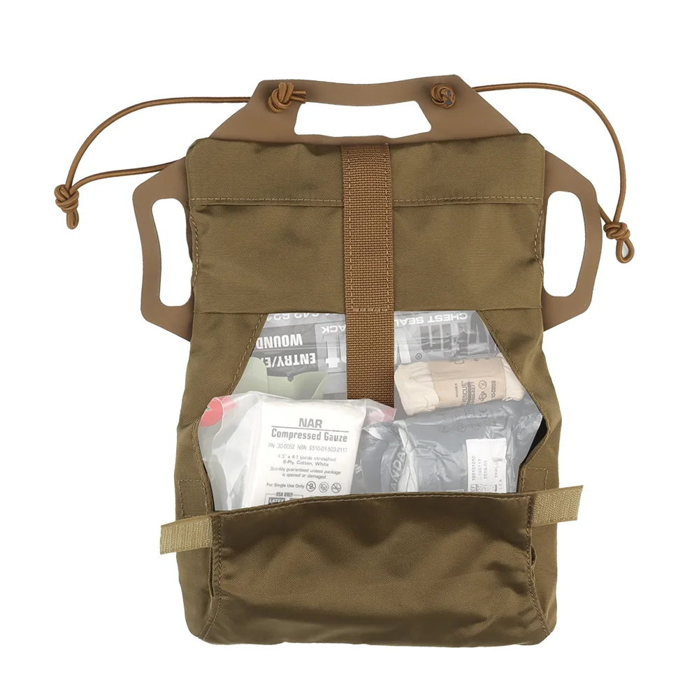 Tactical First Aid Pouch Rapid Deployment Medical Airsoft Hunting Quick Release Emergency Survival Bag Outdoor Camping Kits