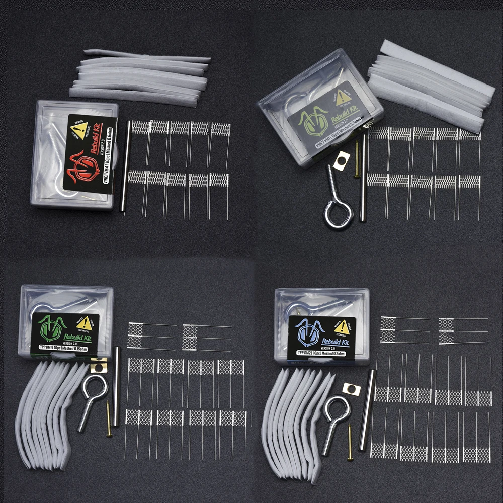 Набор для самостоятельного ремонта версии 2 с сопротивлением проволоки сетки 0,15 0,2 0,3 Ом из органического хлопка запасные части для домашнего электронного ремонта
