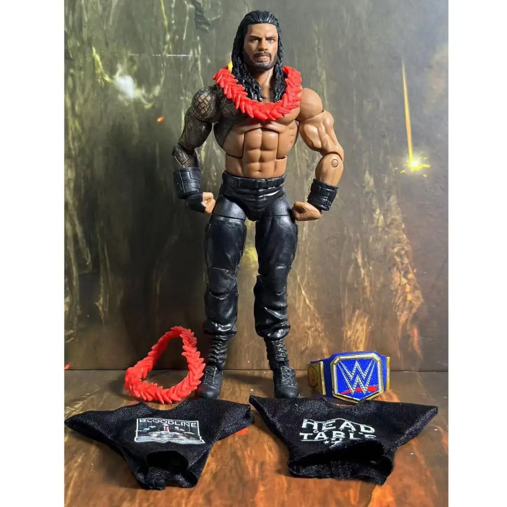 WWE AEW WWE DA Roman Reigns with Accessories Action Figure Wrestling Figure Display Collection Festival Gift