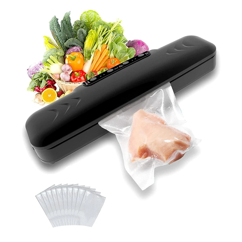 

Vacuum Sealer Machine Compact Design Food Preservation Bags Dry Moist Fresh Modes Food Vacuum Sealer EU Plug