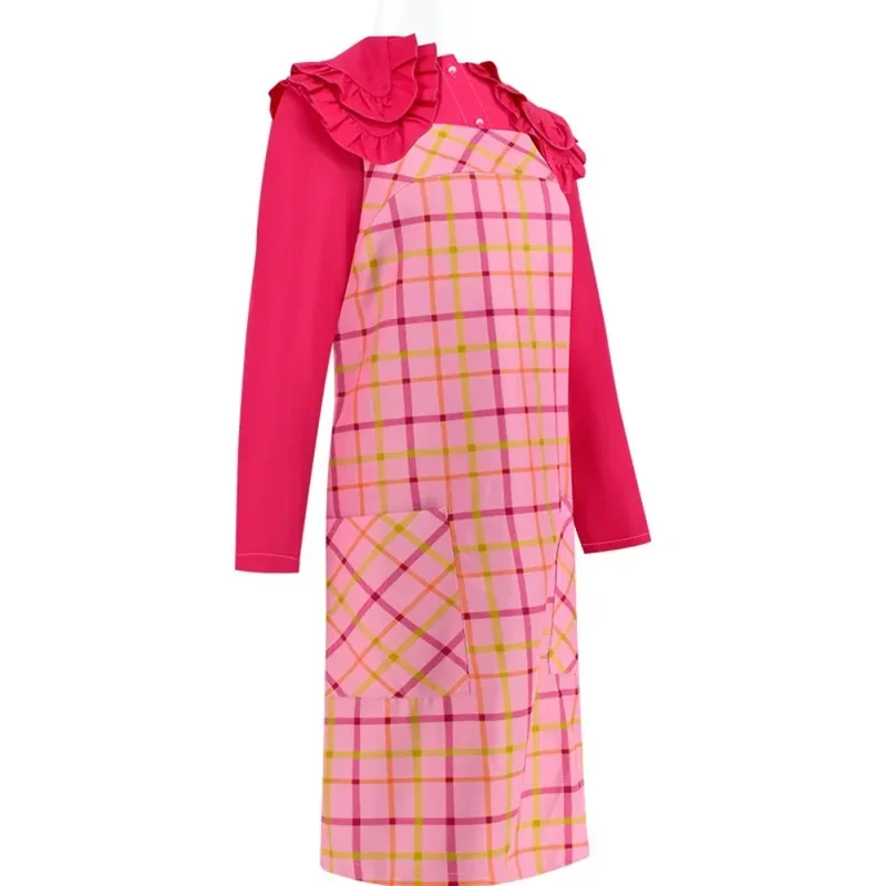 EE01 WedAddams Enid Sinclair تأثيري حلي المرأة منقوشة فستان مجموعة كاملة الفتيات لعب الأدوار أداء ارتداء Helloween PartyIo0!