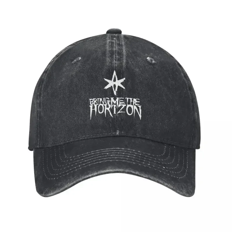 Y2K White Bring Me The Horizons breathable washed baseball cap for men cowboy womens snapback caps hot sale sun hats