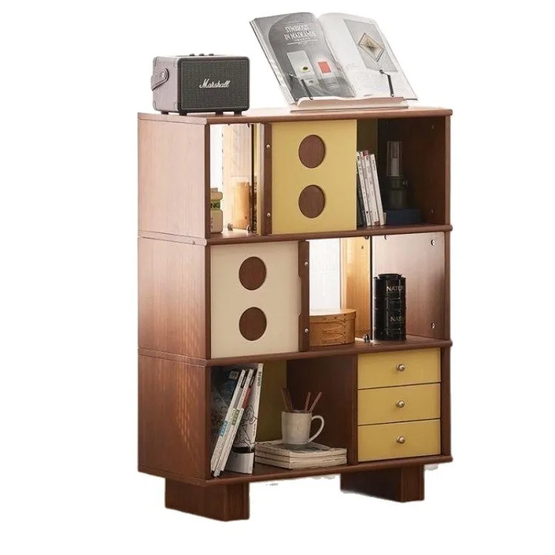 Display stand Locker Magazine Cabinet Living Room Side Cabinet Moving Door Bauhaus Medieval