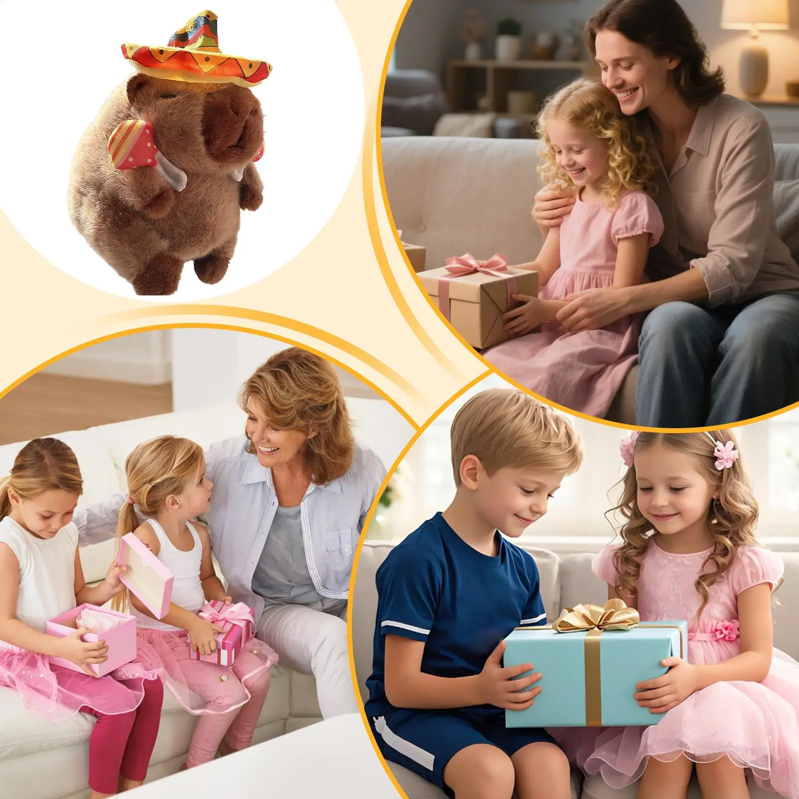 

Capybara Singing Toy Electric Interactive Stuffed Animal Electronic Plush Toy For Boys Girls Daycare Centers Birthday Holiday