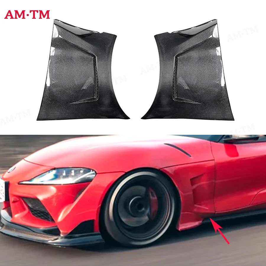 

For Toyota GR SUPRA A90 A91 MK5 2019+ Carbon Fiber Fender Retrofit the Carbon fiber replacement leaf plate Upgrade body kit